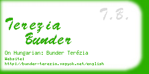 terezia bunder business card